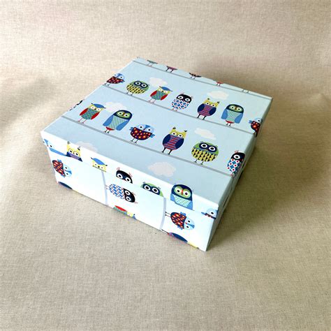 Owl Medium Square Gift Box – Paperfields