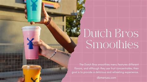 Dutch bros smoothies menu prices,nutrition info September 2025