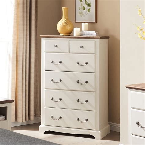 Canddidliike Storage Dresser Furniture Unit, 6 Drawer Tall Standing ...