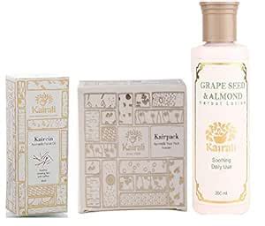 Ayurvedic Facial combo: Kaircin oil, Moisturizing lotion and Kairpack ...