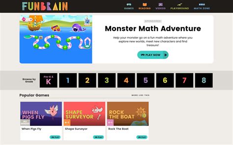 Image result for Funbrain Math Games