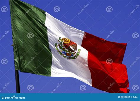 Mexican Flag stock photo. Image of mayans, high, mejico - 3215702