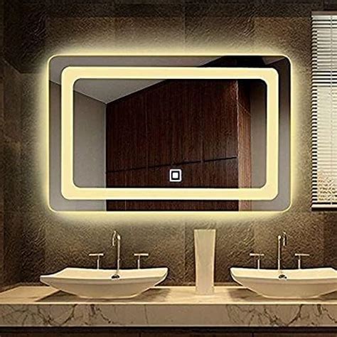 Buy Premium Wall Mounted Rectangular Backlit Digital Led Mirror with ...