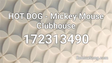 Image result for Mickey Mouse Roblox ID Code
