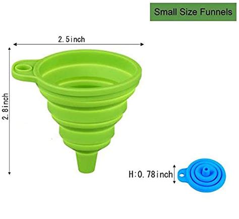 Collapsible Heat Resistant Silicone Funnel - Multicolour