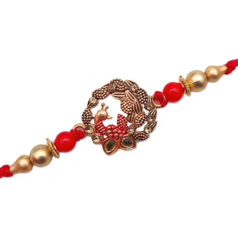 Unisex Beautiful Handmade Peacock Rakhi – The Purple Tree