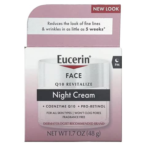 Eucerin, Q10 Anti-Wrinkle + Pro-Retinol Night Cream, 50ml (48g ...