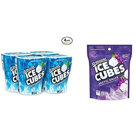 Buy Ice Breakers Ice Cubes Sugar Free Gum With Xylitol, Peppermint, 40 ...