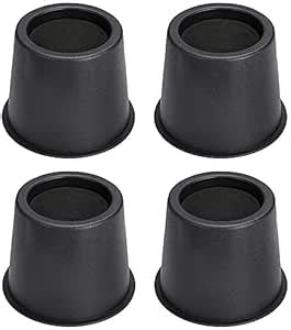 Tcatec 4 inch Bed Risers Round Heavy Duty Stackable Furniture Raiser ...