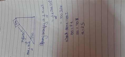 A block of mass root 2 kg is released from the top of an inclined ...