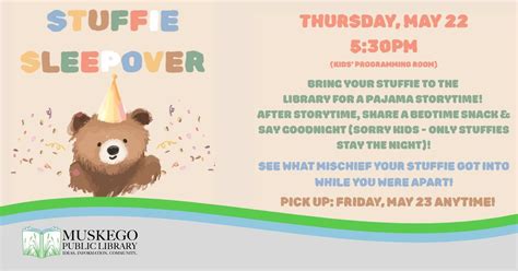 Stuffie Sleepover, S73W16663 Janesville Rd, Muskego, WI, United States ...