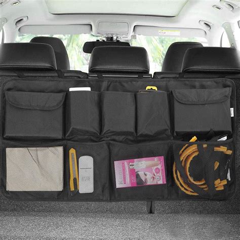 Amazon.com: Car Backseat Trunk Organizer, Auto Hanging Back Seat Storage, Car Cargo Trunk ...