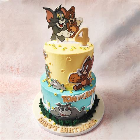 Tom and Jerry Theme Cake | Spike Cake | Cartoon Theme Cake – Liliyum ...