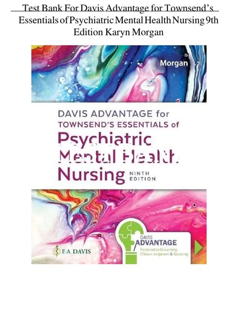 Davis Advantage for Townsend’s Essentials of Psychiatric Mental Health ...