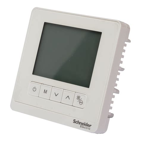 Schneider LCD 5 Button Spacelogic Thermostat, TC903-3A2L, 2P, 3 fan ...