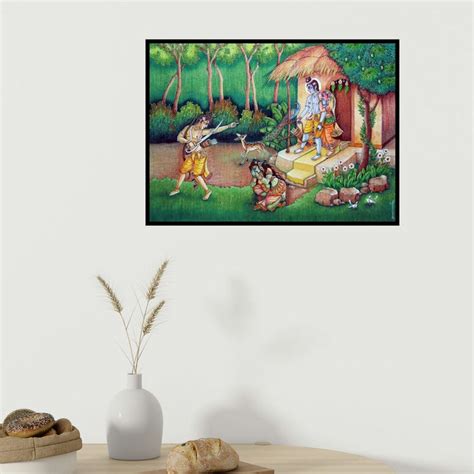 "Shurpnakha": Green Mixed Media Painting by Anand Sonar – ArtZolo.com