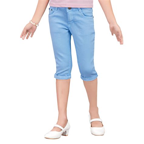 Girls Mid-Rise Summer Jeans | Lightweight Cotton Blend Denim – Wish Karo