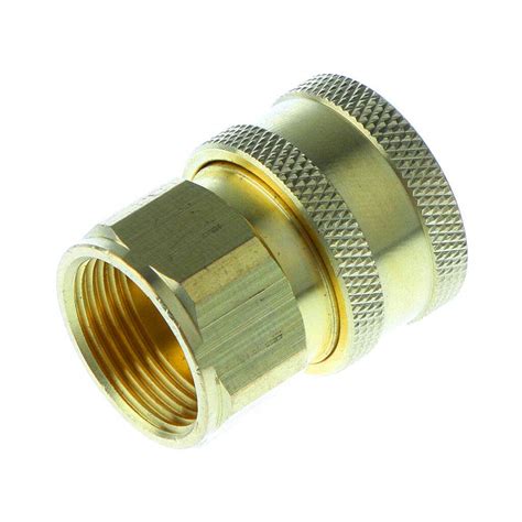 M22x 1.5mm Female Socket Brass Pressure Washer Quick Connect Fitting ...