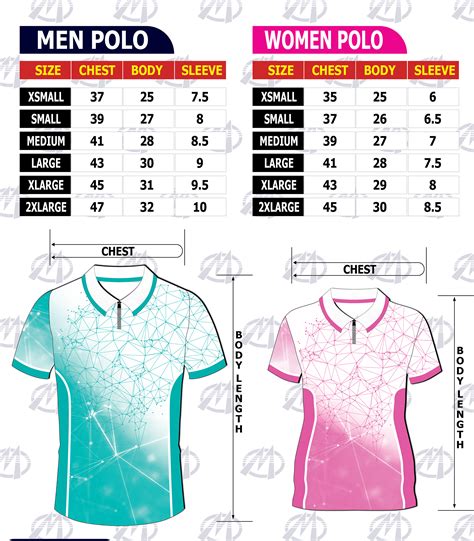 POLO SIZING CHART – MEGZ Apparel