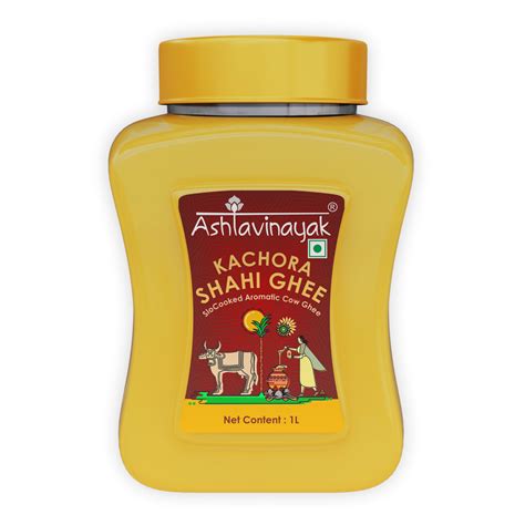 Ashtavinayak Kachora Shahi Ghee | Shahi Desi Cow Ghee PET Jar — Bharat ...