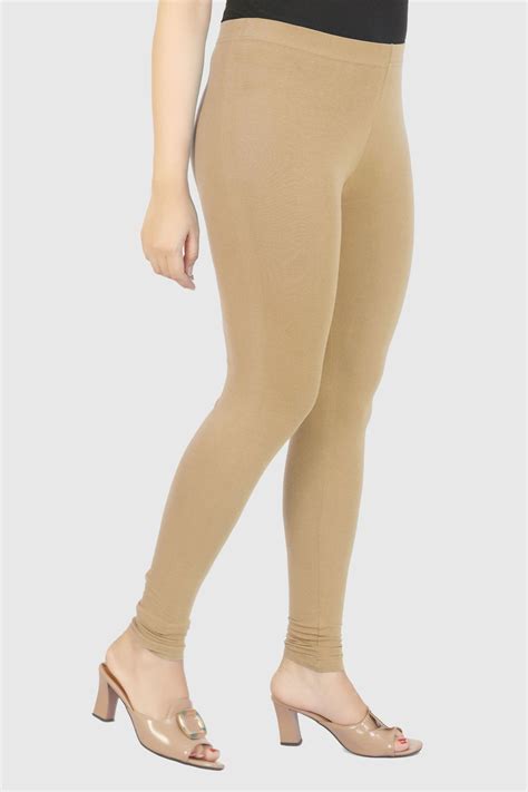 Beige Cotton Lycra Ankle Length Legging – Cotton Culture