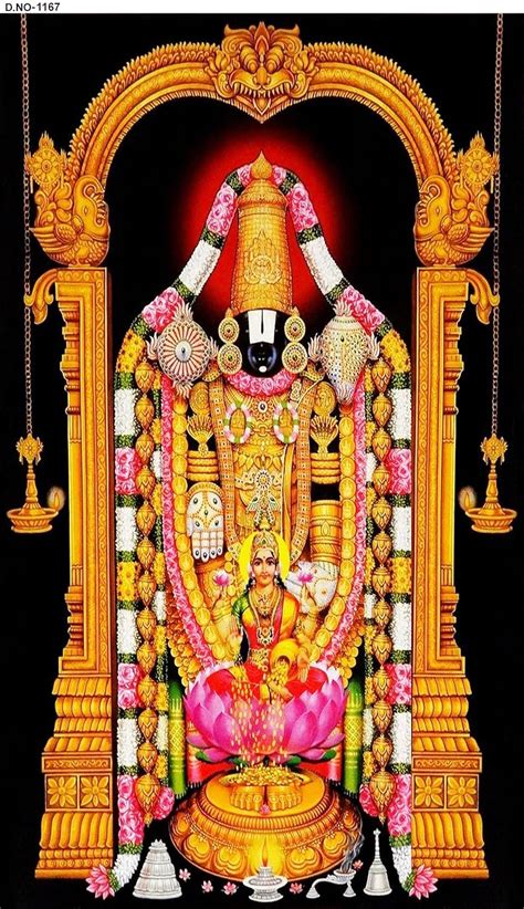 TENTINDIA BLACK HANGING DEEPAK WITH TRIUPATI BALAJI LAKSHMI DESIGN ...