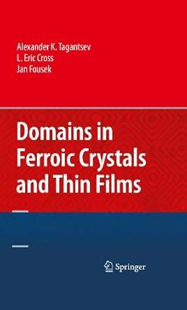 Domains in Ferroic Crystals and Thin Films eBook : Tagantsev, Alexander ...