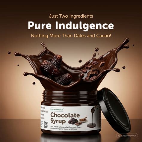 Organic Chocolate Syrup | Made with Real Cacao & Dates | No Refined Sugar
