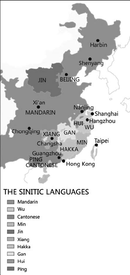 Chinese Dialects Map 的图像结果