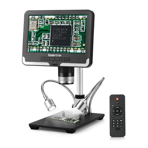 7 inch LCD Digital USB Microscope Angle Adjustable with Remote Control ...