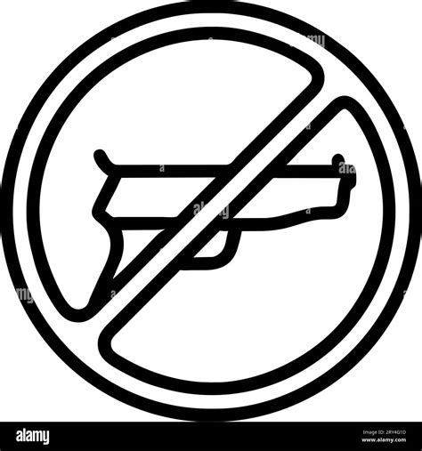 no guns sign Stock Vector Image & Art - Alamy