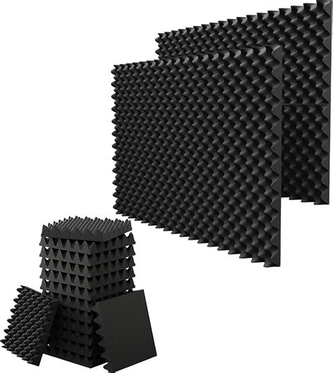 Buy 12 Pack 1.5"X12"X12" Sound Proof Egg Crate Foam Most Soundproofing ...