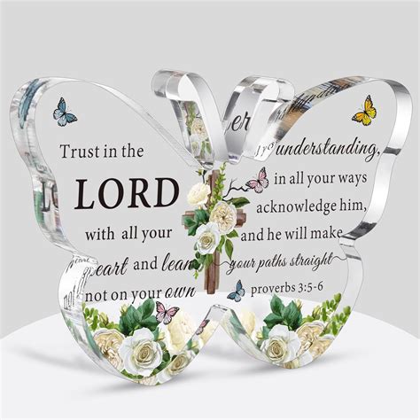 Amazon.com: Barydat Acrylic Christian Gifts Bible Verses Religious ...