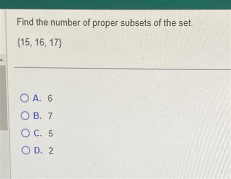 Formula to Find Proper Subset 的图像结果