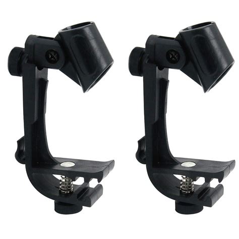 Tulead Drum Microphone Clips Adjustable Snare Drum Clamps Mic Mount ...
