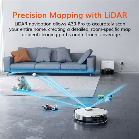 ILIFE A30 Pro - Advanced LiDAR Self-Emptying Robotic Vacuum and Mop ...