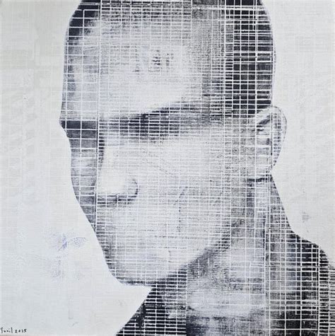 "Untitled 2": White Acrylic Painting (12x12) by Sunil Padwal – ArtZolo.com