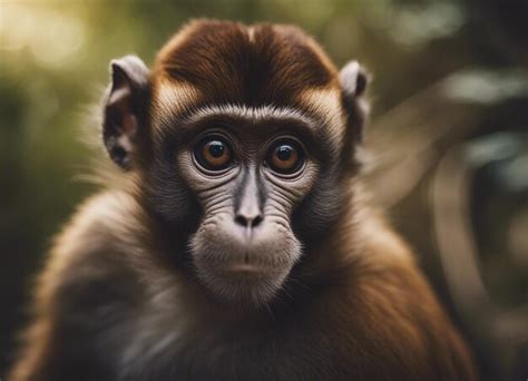 A monkey in jungle background | Premium AI-generated image