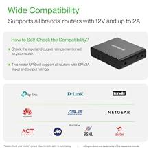 Ambrane Mini UPS for WiFi Router Broadband Modem, Backup Upto 5 Hours ...