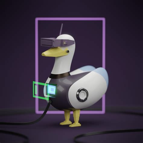 ArtStation - hic et nunc NFT | AIYEN_MECH: What the Duck! (COLLAB)