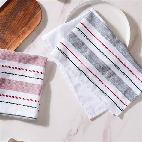 Striped Cotton Kitchen Towel Set Of 2 Online - Premium Table Napkin ...