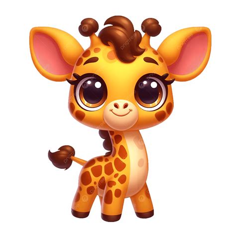 Cute Giraffe Clip Art Baby Giraffe Clipart, Watercolor Nursery Art,