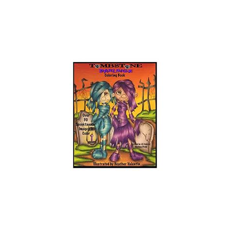 Buy Tombstone Darlingz Coloring Book: Spooktacular Gothic Halloween Fun ...