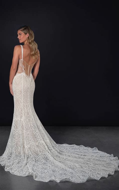 Romantic Lace Fit-and-Flare Wedding Dress | Martina Liana