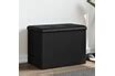 Banc coffre vidaXL Banc de rangement noir 62x42x45 cm bois d ingénierie ...