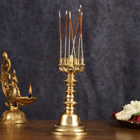 Brass Unique Agarbatti Stand incense holder - 6.5 Inch – Budhshiv.com