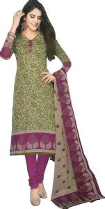 SHREE GANESH Cotton Blend Floral Print Salwar Suit Material Price in ...