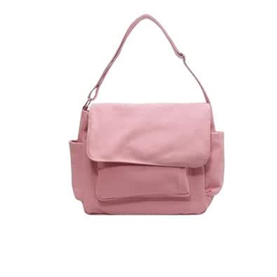 Buy Casual Messenger Shoulder Bag, Canvas, Large Front Flap Design with ...