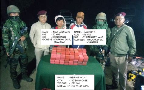 Mizoram: Assam Rifles recover heroin worth Rs 11 crore, 2 Myanmar ...