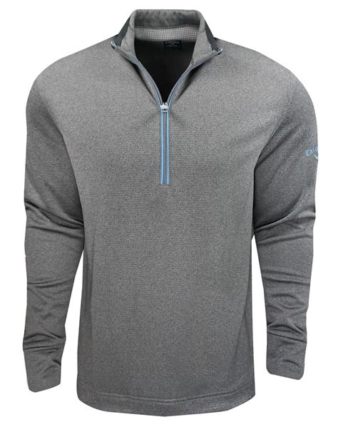 Callaway Mens Waffle Fleeced Midlayer Golf Pullovers